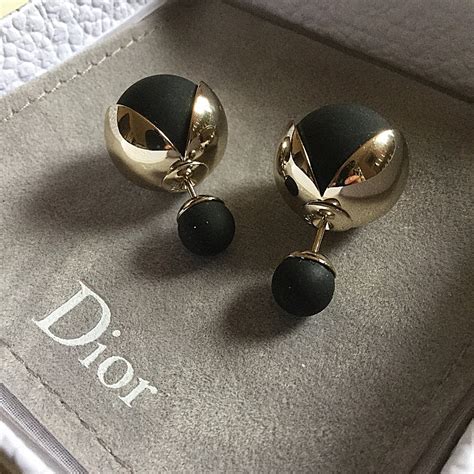 dior black earrings|christian mise en dior earrings.